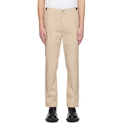 Beige Precision Flyweight Trousers 231055M191009