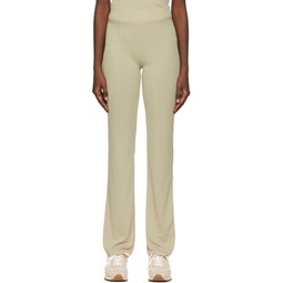 Beige Polyester Lounge Pants 221055F086009