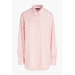 Maxine striped cotton-poplin shirt