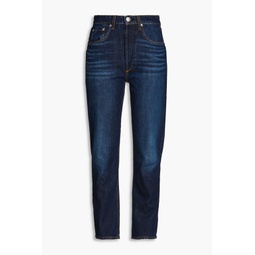 Nina cropped high-rise tapered jeans