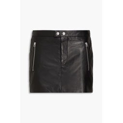 Nora leather mini skirt