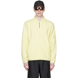 Yellow Half Zip Sweater 231524M204000