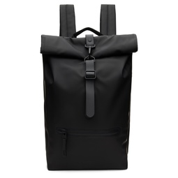 Black Rolltop Backpack 241524M166021