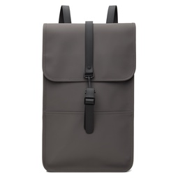 Gray Waterproof Backpack 241524M166032