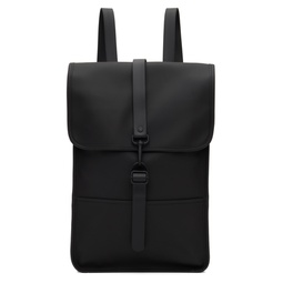 Black Mini Waterproof Backpack 222524M166010