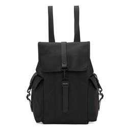 Black Cargo Backpack 222524M166007