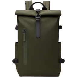 Khaki Rolltop Large Backpack 241524M166007