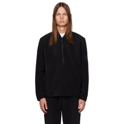 Black Half-Zip Sweater 232524M202000