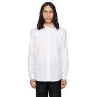 White Spread Collar Shirt 232261M192000