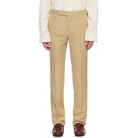 Tan Gregory Trousers 241261M191010