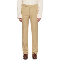 Tan Gregory Trousers 241261M191010