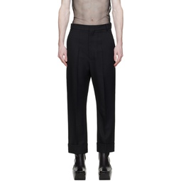 Black Slim Fit Trousers 241172M191005