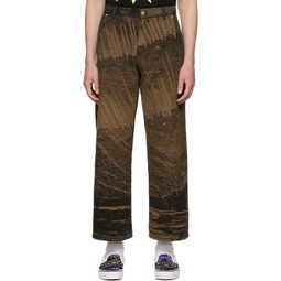 Brown Skazka Trousers 222361M191004