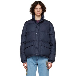 Navy Quilted Jacket 222361M178000