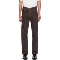 Brown Modern Painter Trousers 232800M191001