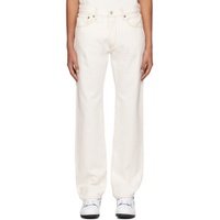 White 50s Straight Jeans 231800M186004