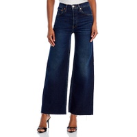 High Rise Wide Leg Cropped Jeans in Barely Worn
