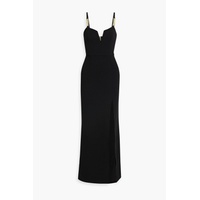 Piero chain-trimmed crepe gown