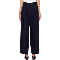 Navy Corte Trousers 231775F087000