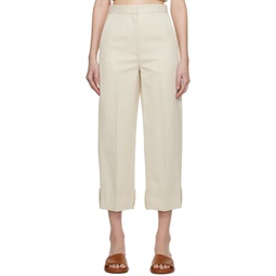 Off White Roll Up Trousers 231775F087005
