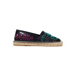 Broderie anglaise leather espadrilles