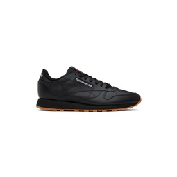 Black Classic Leather Sneakers 241749M237056
