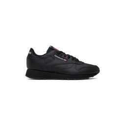 Black Classic Leather Sneakers 241749M237055