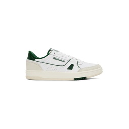White   Green Lt Court Sneakers 241749M237013