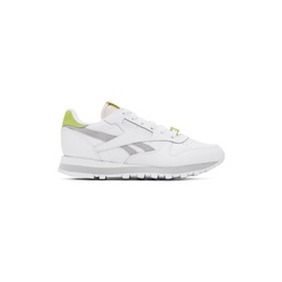 White Classic Leather Sneakers 241749F128048