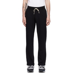 Black Relaxed Sweatpants 241027M190006