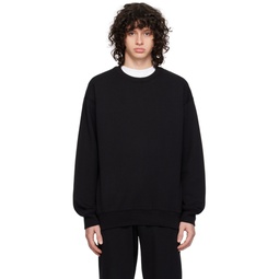 Black Relaxed Sweatshirt 241027M204001