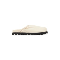Off White Single Layer Slip On Loafers 222191F121000