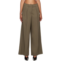 Brown Wide Trousers 232985F087000