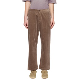 Taupe Workwear Trousers 222060M191005