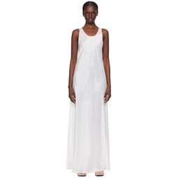 White Barb Maxi Dress 241639F055003