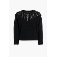 Astra brushed crystal-embellished knitted sweater