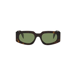 Tortoiseshell Tetra Sunglasses 241191M134083