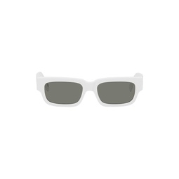 White Roma Sunglasses 232191M134033
