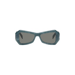 Blue Tempio Sunglasses 241191M134003