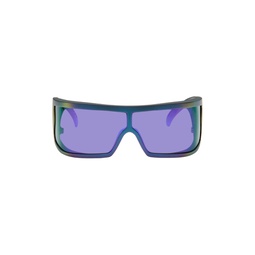 Green   Purple Bones Sunglasses 241191M134027