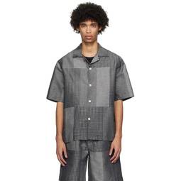 Gray Jacquard Shirt 241144M192007