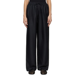 Black Wide Leg Trousers 241144F087040