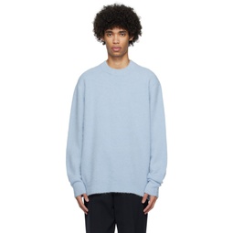 Blue Crewneck Sweater 241144M201010