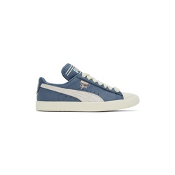 Blue Puma Edition Clyde Q 3 Sneakers 232923M237001