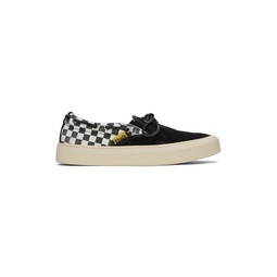 Black   White Checker Sneakers 231923M237011