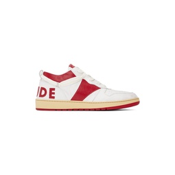 White   Red Rhecess Low Sneakers 232923M237003
