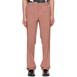 Pink Four Pocket Trousers 231923M191025