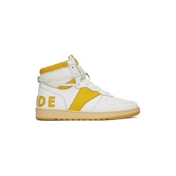 White   Yellow Rhecess Hi Sneakers 231923M236000