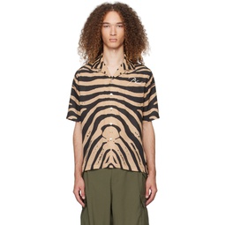 Black   Tan Zebra Shirt 241923M192010