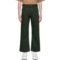 Green Lovely Trousers 241223M191000
